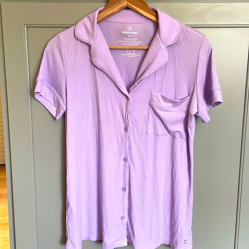 Tommy John Short Sleeve Notch Collar Pajama Top